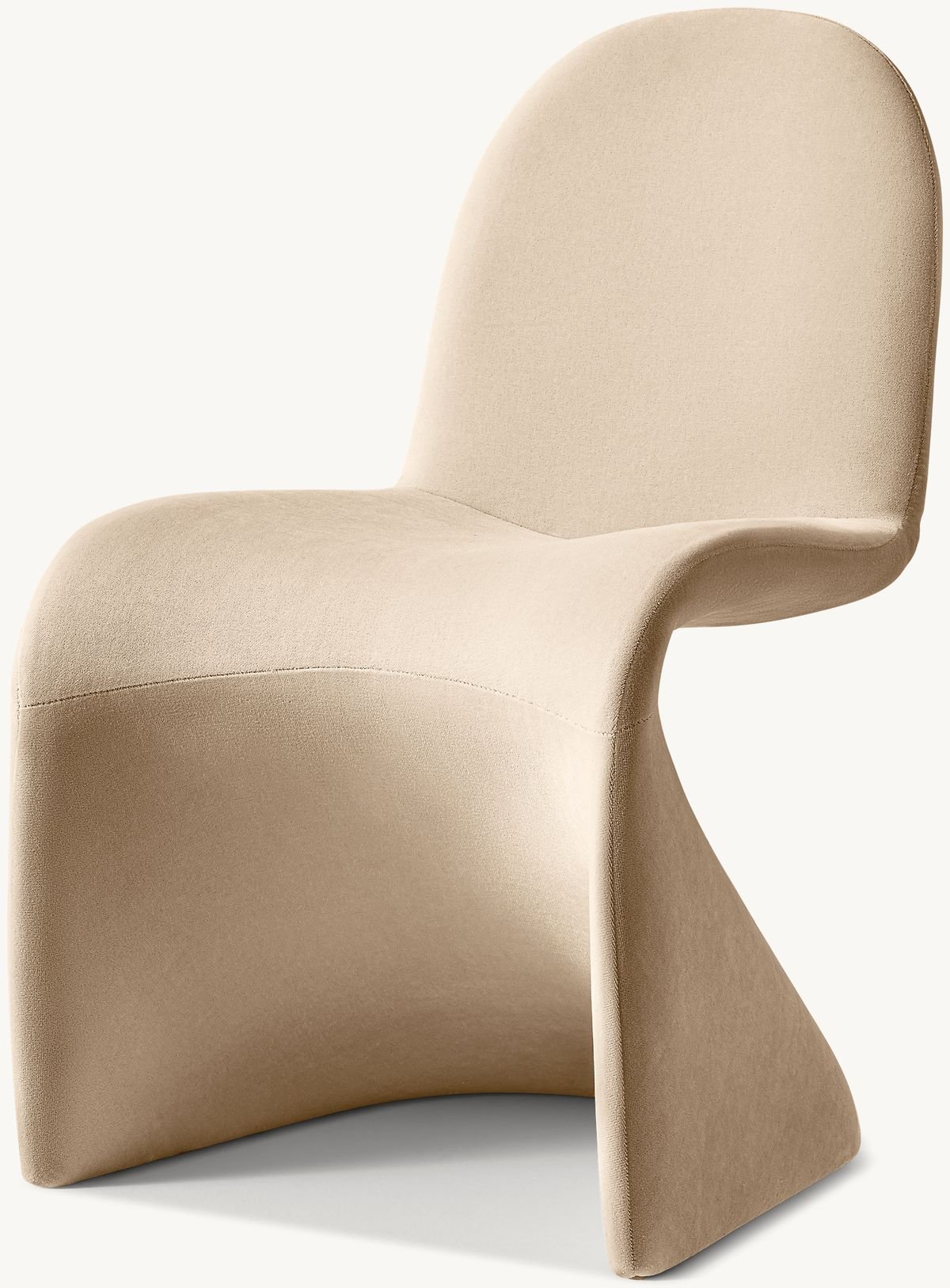 Organic S-Shape One-Piece Leather Chair - Image 3