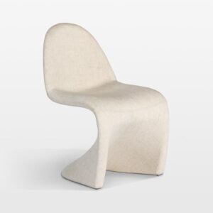 Organic S-Shape One-Piece Leather Chair